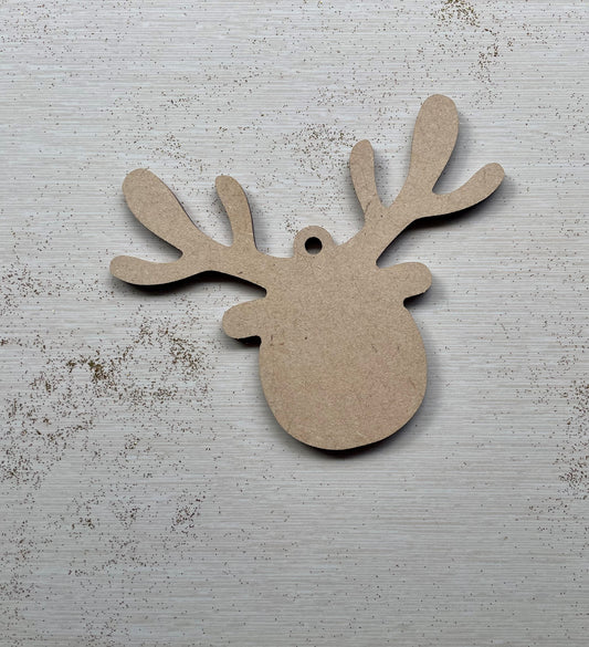 Reindeer Head Ornament