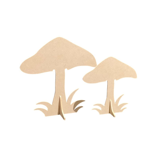 3D Standing Mushroom Single Stem