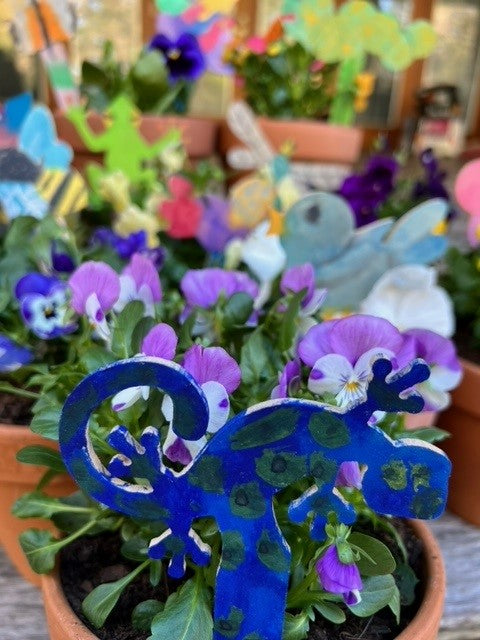 Gecko Planter Stake