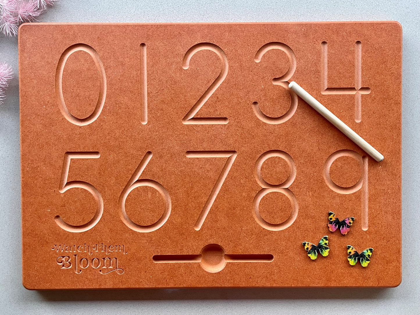 Orange Double Sided Numbers Board