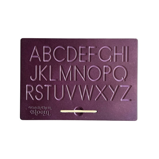 Purple Reversible Alphabet Board
