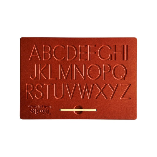 Red Reversible Alphabet Board