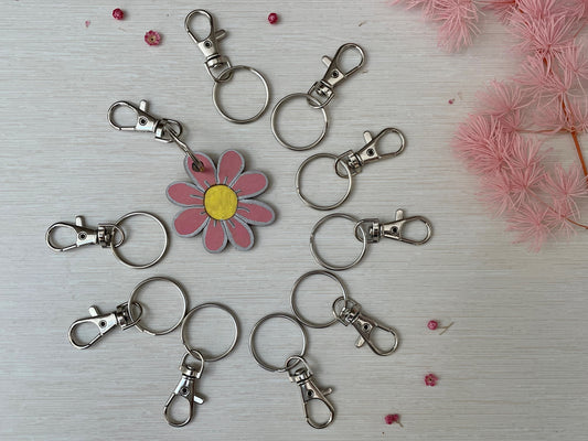 Key Rings with Clasp - pack of 10
